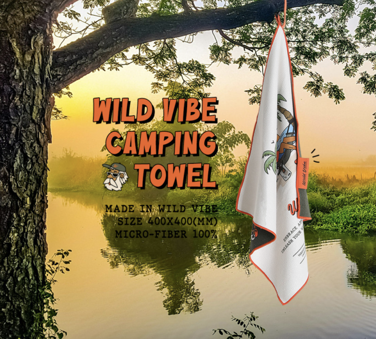 URBANOO 韓國選物 wildvibe 露營 大叔 雙面毛巾
