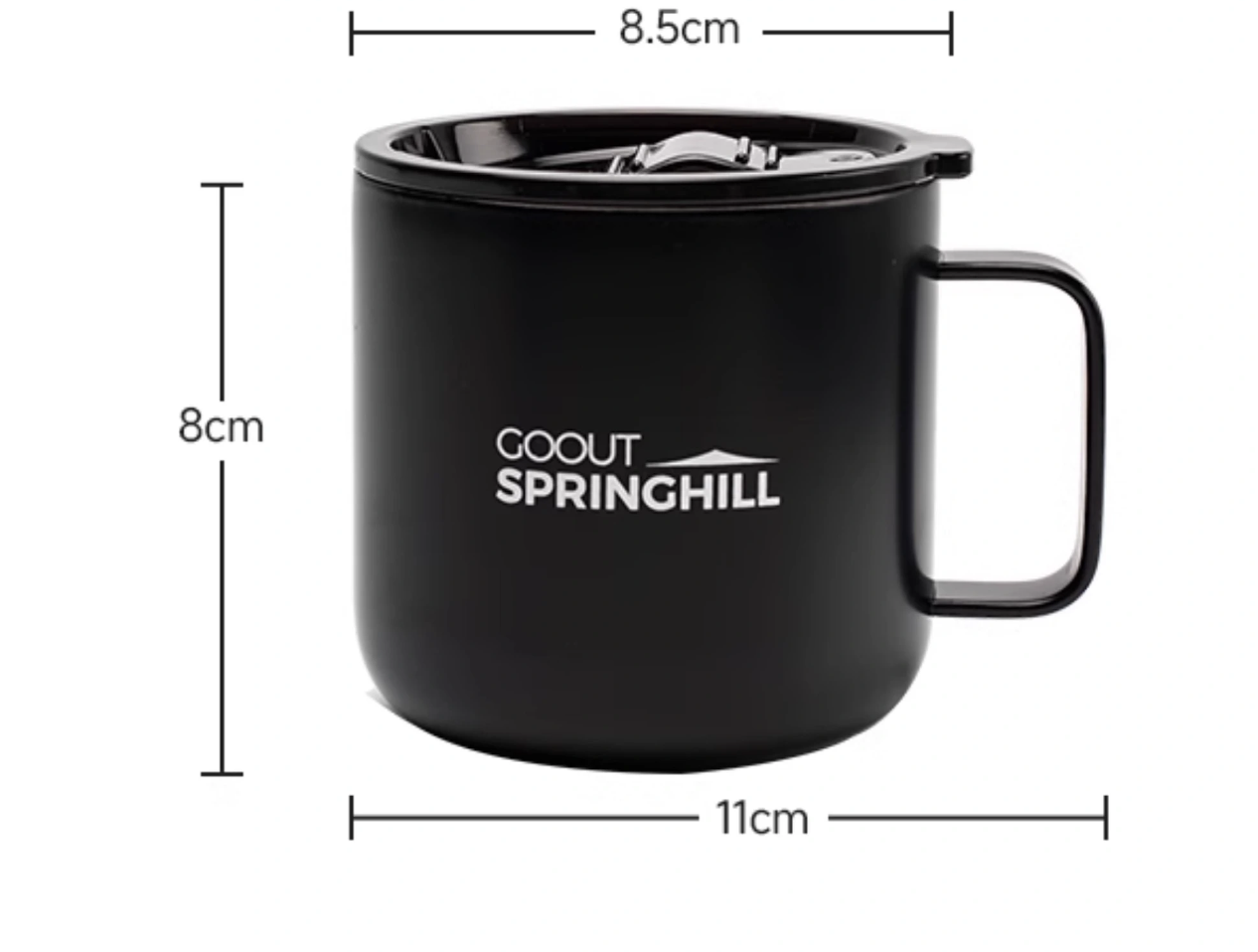 URBANOO選物 SPRINGHILL 春山 馬克杯 雙層帶蓋 304不鏽鋼水杯