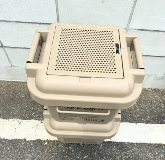 URBANOO 日本車庫品牌 鐵網 收納箱 黑化 沙色 軍綠色 Calm Up Down TYPE-2 Calm／圖 5