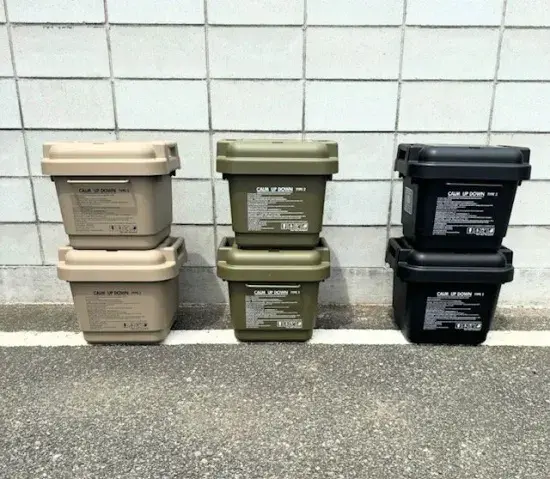 URBANOO 日本車庫品牌 鐵網 收納箱 黑化 沙色 軍綠色 Calm Up Down TYPE-2 Calm／圖 6