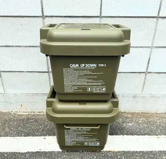 URBANOO 日本車庫品牌 鐵網 收納箱 黑化 沙色 軍綠色 Calm Up Down TYPE-2 Calm／圖 7