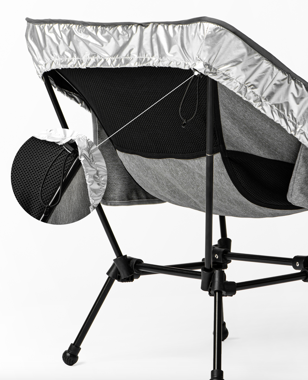 URBANOO 韓國 manu 品牌  適用Helinox 保暖椅套 銀色 黑色 chair one／圖 4