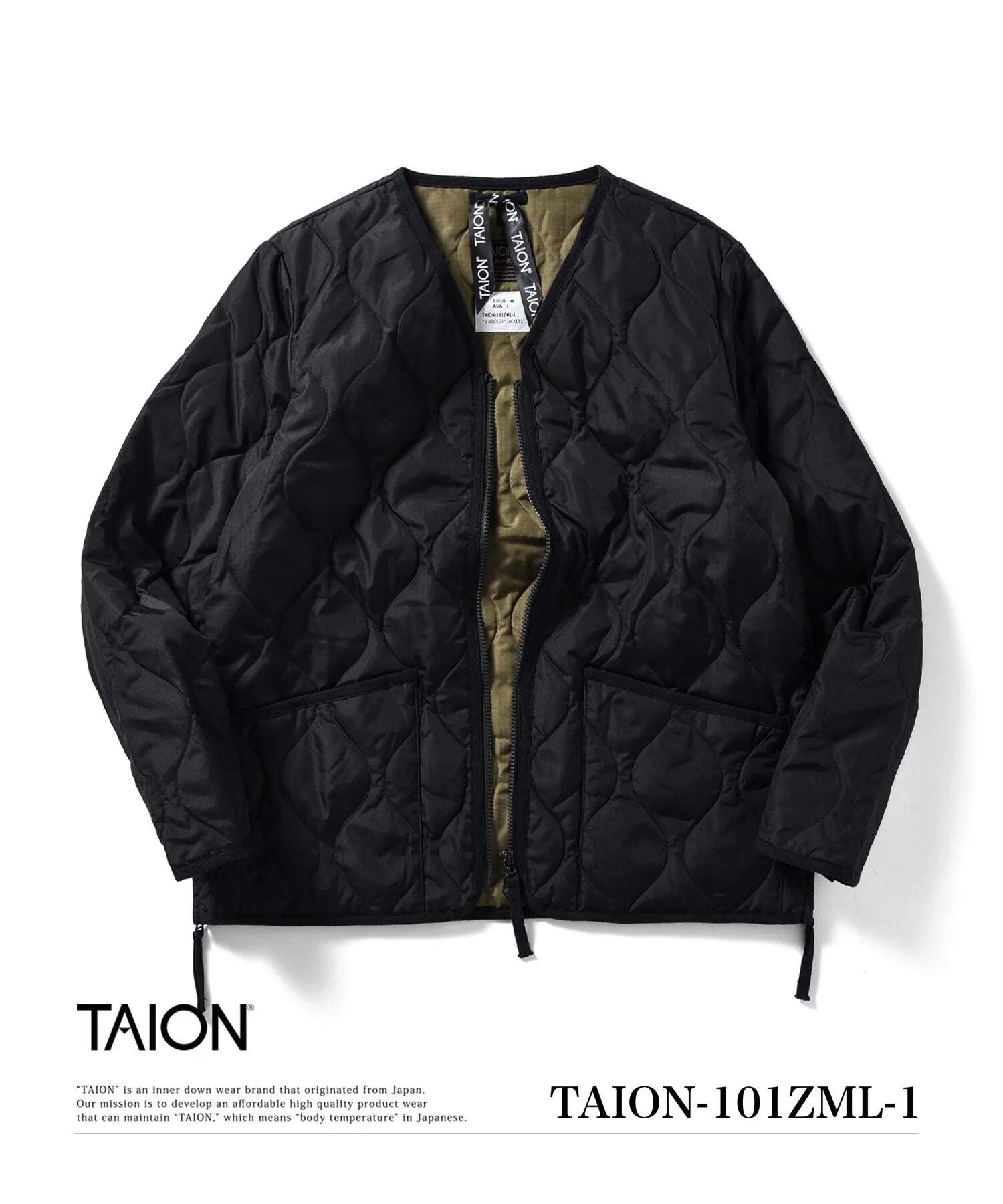 URBANOO 日本代購 TAION 軍事拉鍊羽絨外套|800FP Down Jacket
