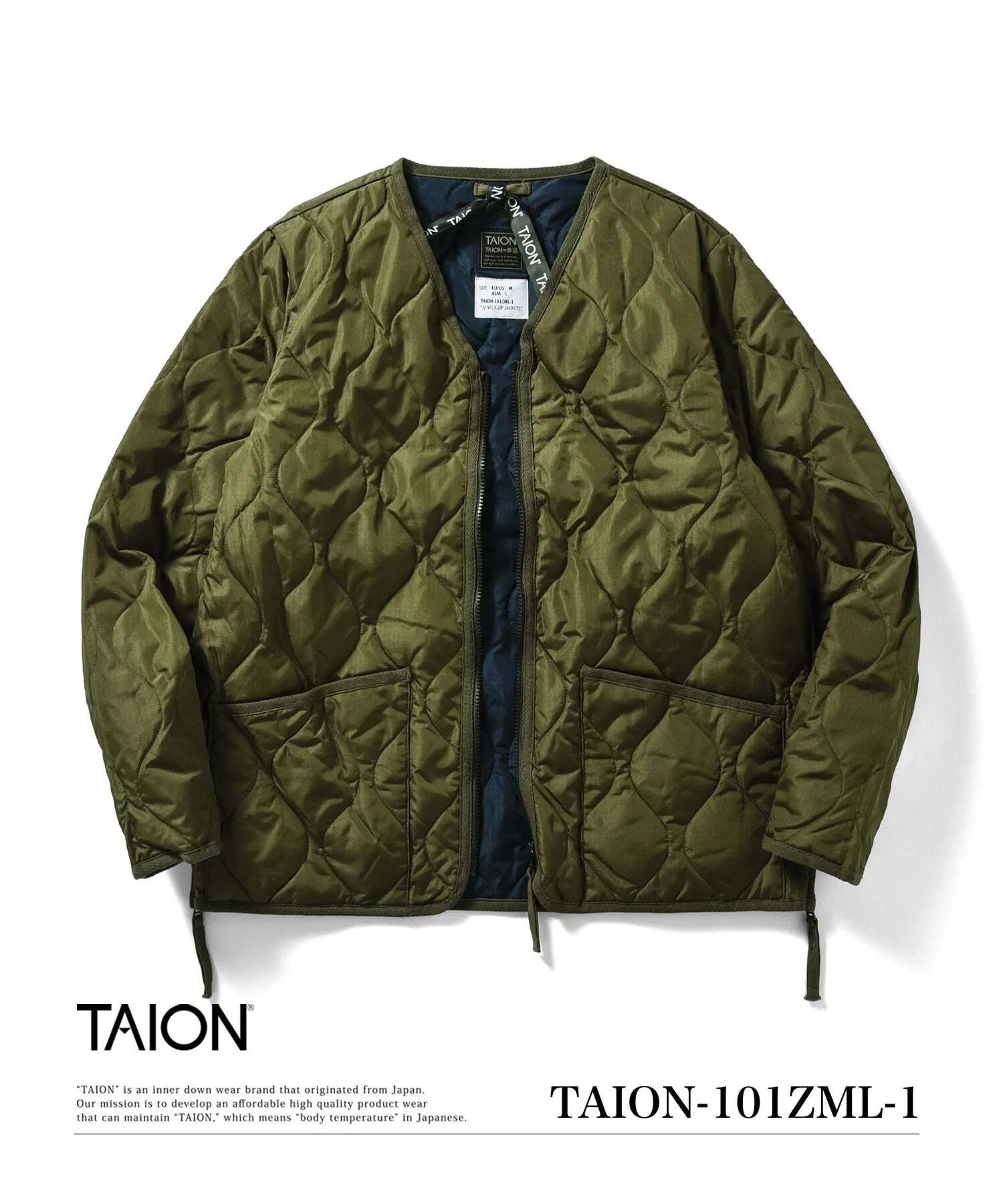 URBANOO 日本代購 TAION  軍事拉鍊羽絨外套｜800FP Down Jacket／圖 5