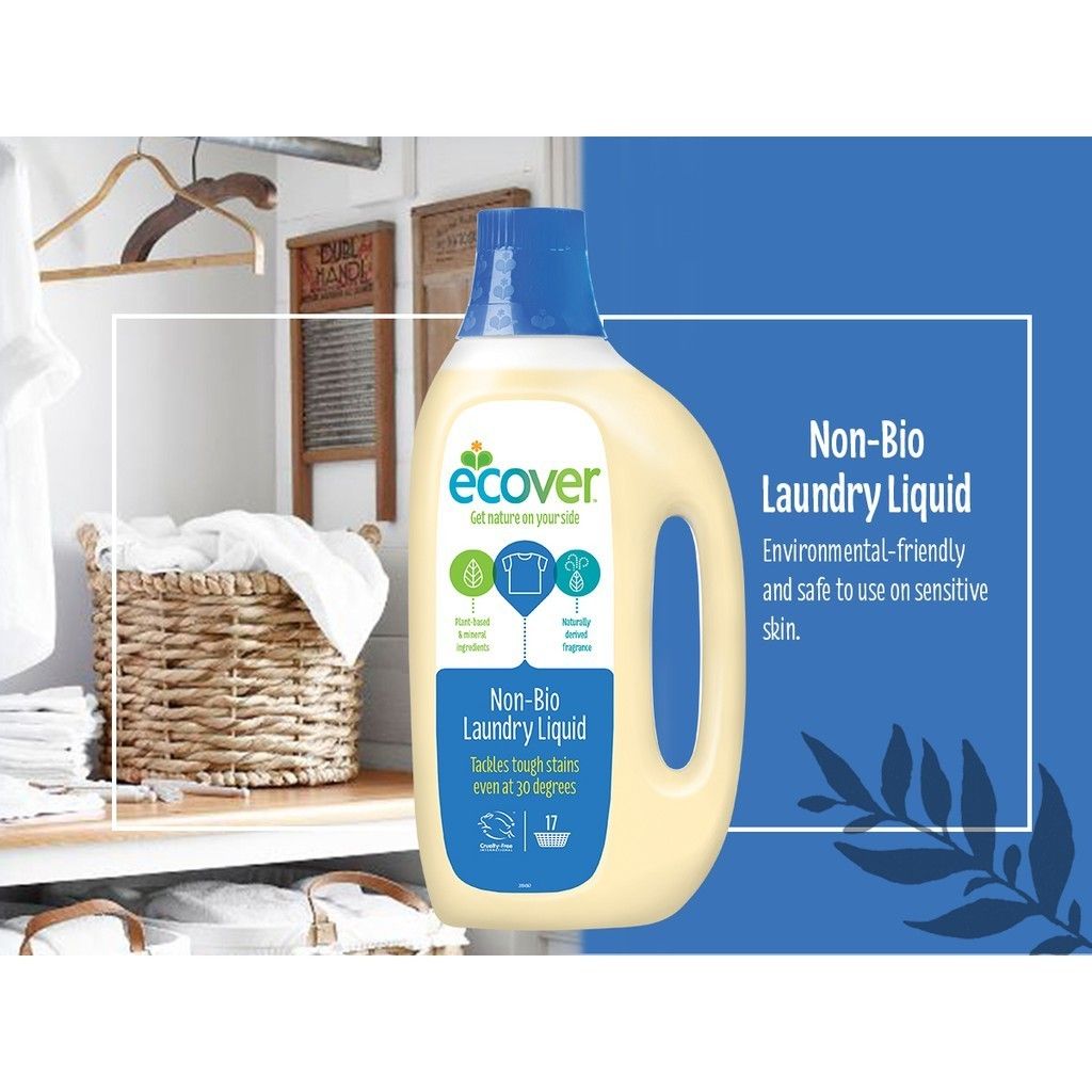 Ecover NonBio Laundry Detergent 5L (Refill Pack) 56 loads Ecover