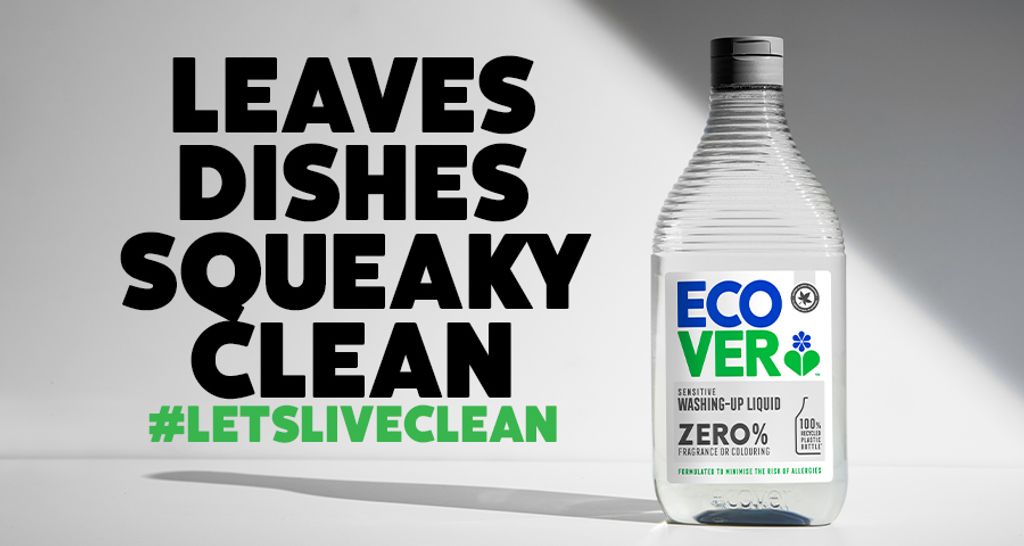 [Bundle] Ecover Zero Dish WashingUp Liquid 450ml x 2 Ecover Malaysia