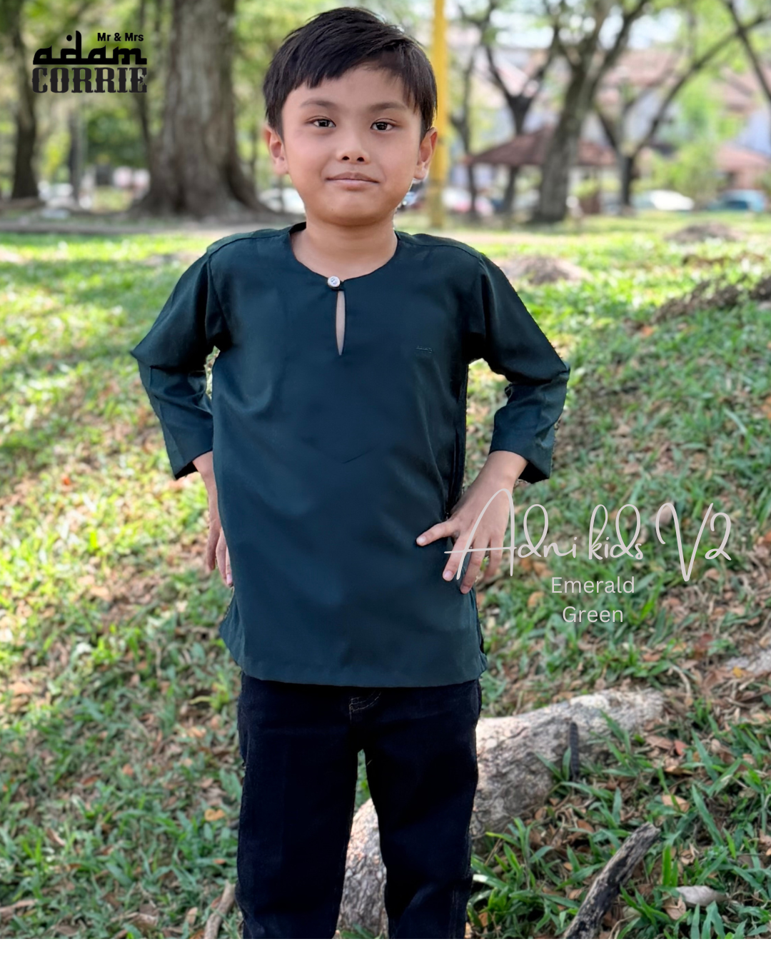 wadni kids v2 emerald green