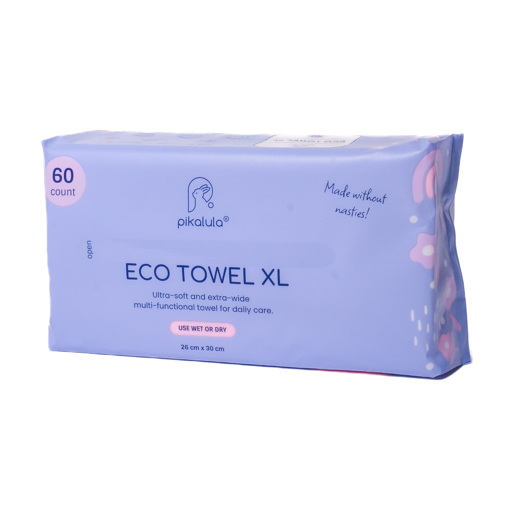 Pikalula Baby Eco Towel XL 60pcs
