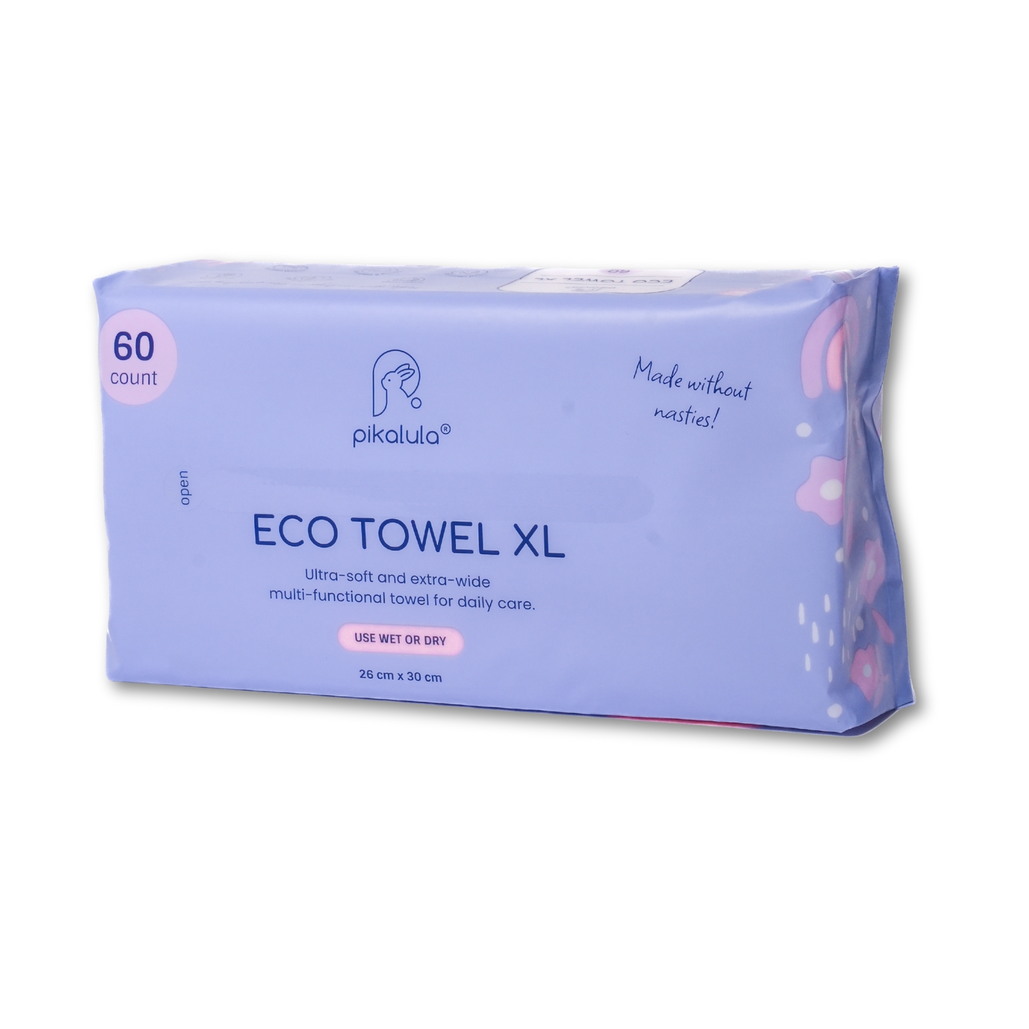 Pikalula Baby Eco Towel XL 60pcs