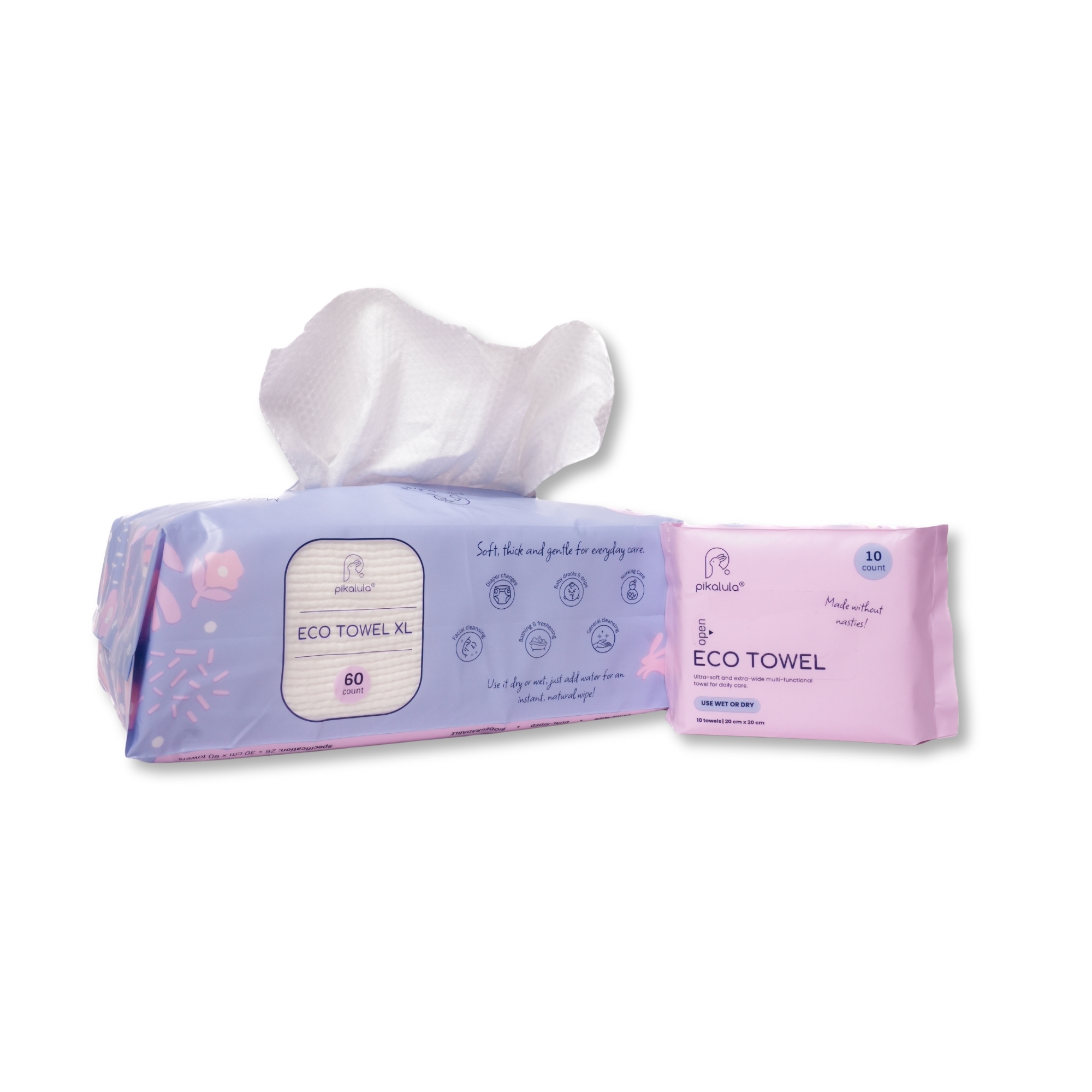Pikalula Baby Eco Towel 70pcs Bundle