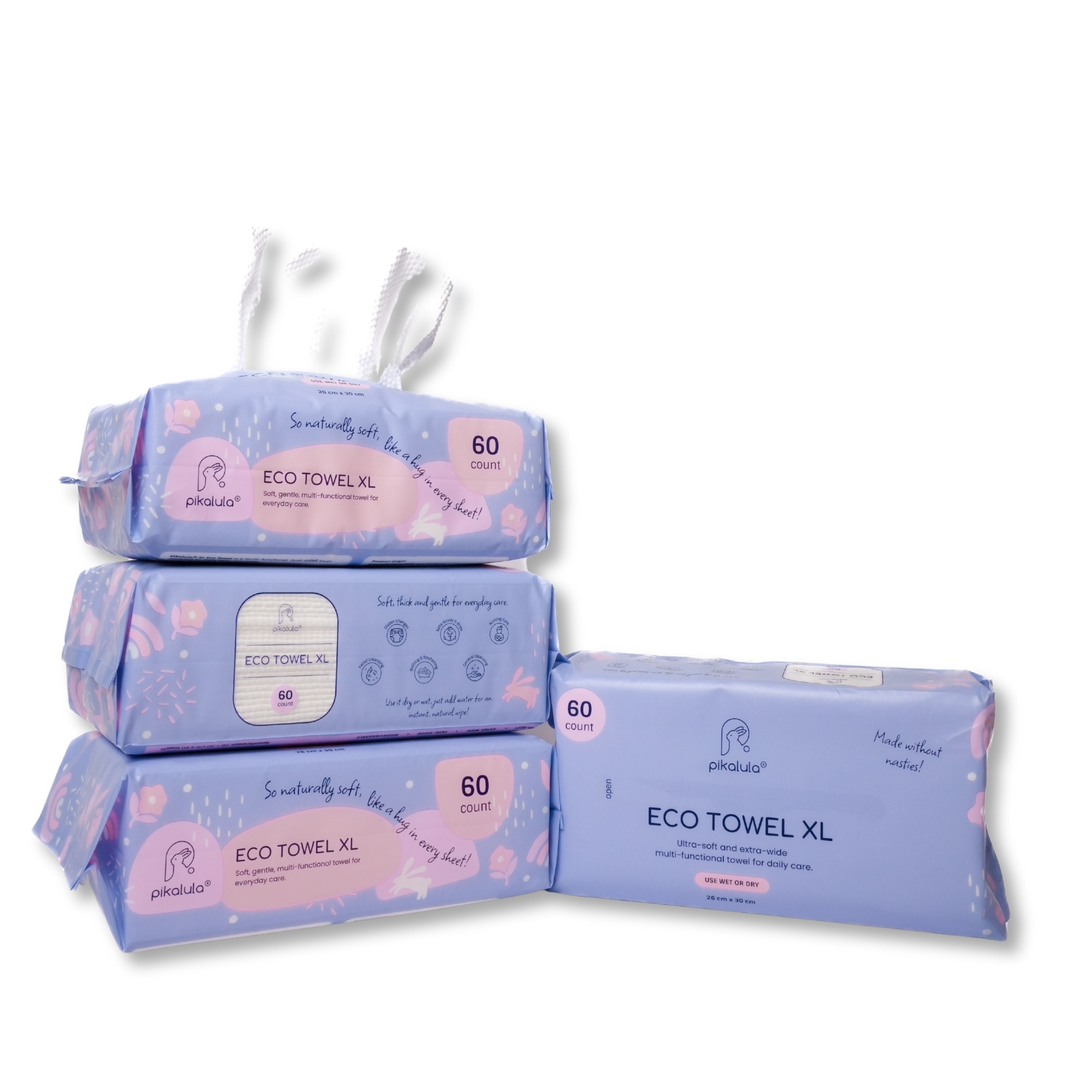 Pikalula Baby Eco Towel XL 240pcs