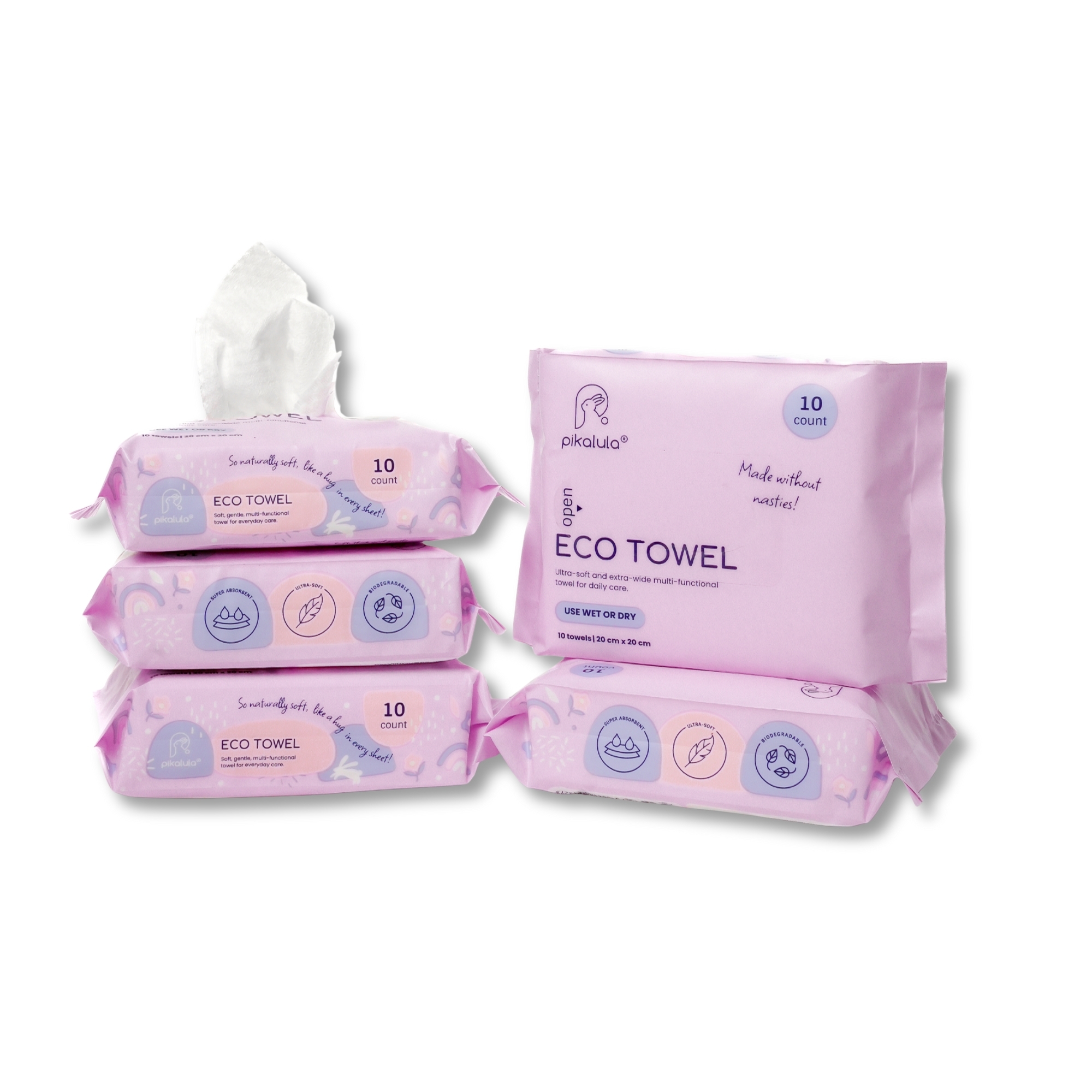 Pikalula Baby Eco Towel 50pcs