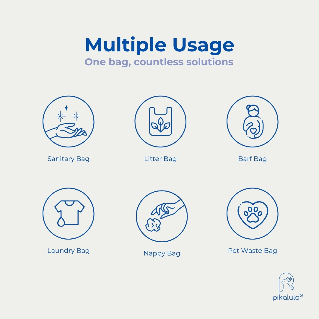 Pikalula ScentiBags Multiple Usages Disposable Sanitary Bags