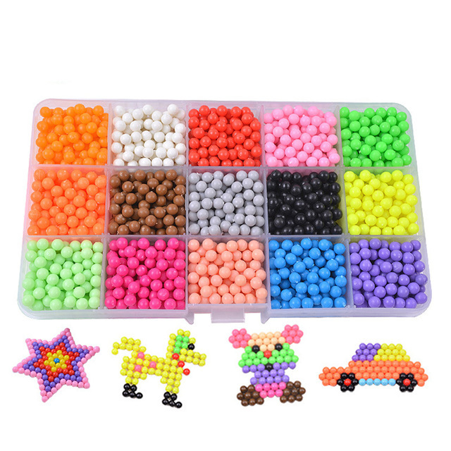 15 Colors X 5mm DIY Magic Aqua Beads Spray Water Hand Craft Kid Perler 15 Colors X 5mm DIY Magic Aqua Beads Spray Water Hand Craft Kid Perler