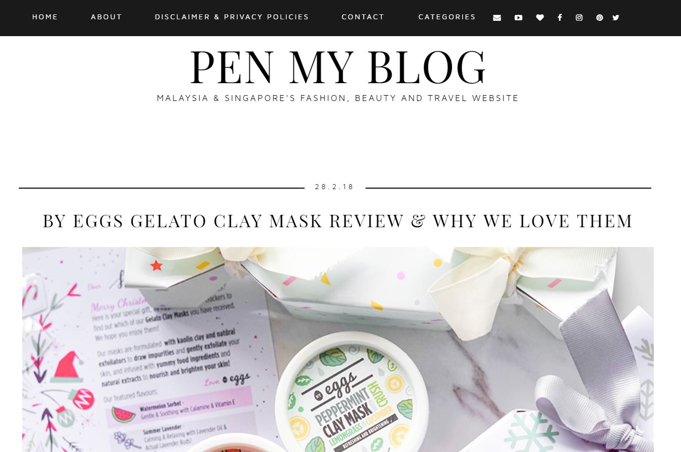 By Eggs Clay Mask Review on Pen My Blog