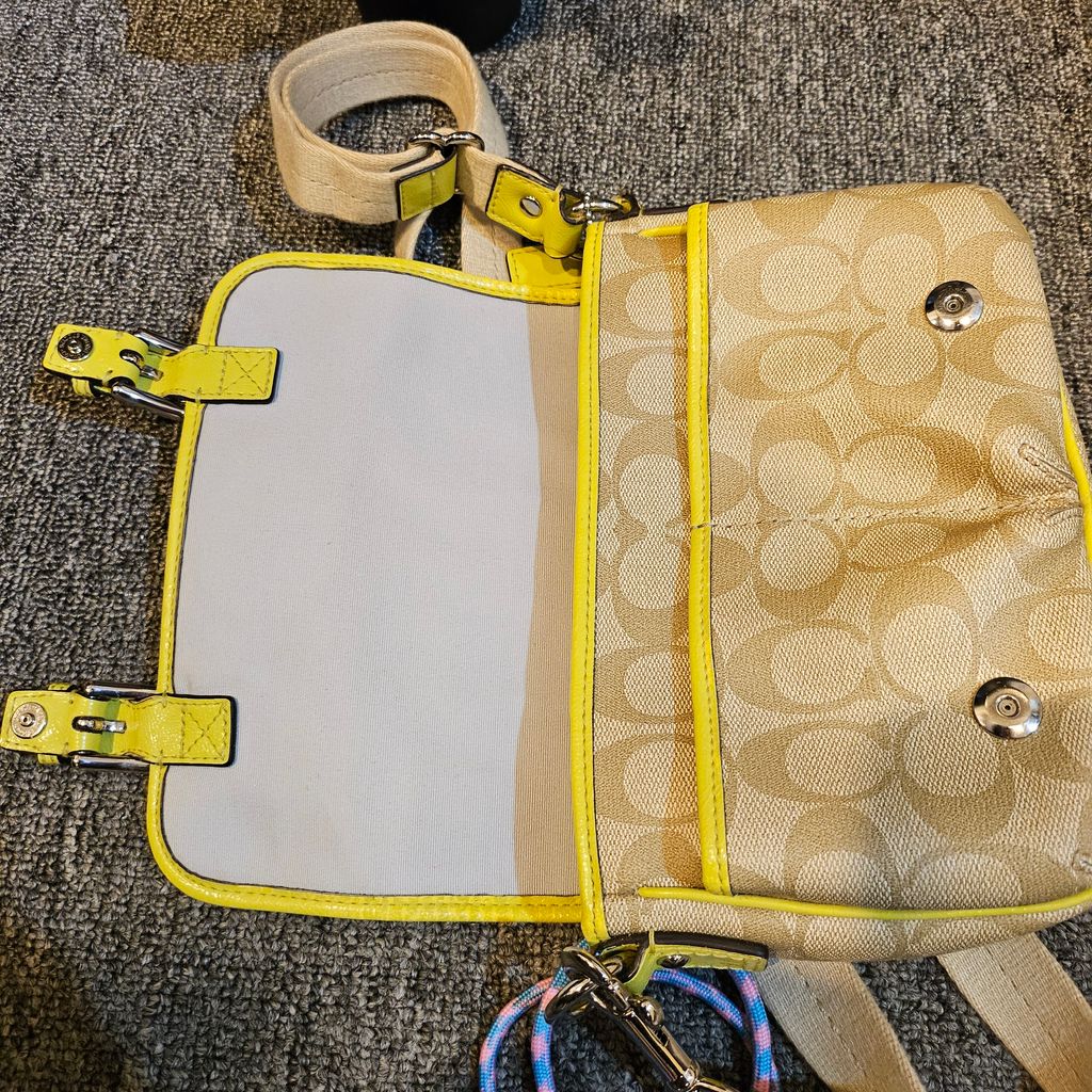 Coach sling bag yellow new arrivals