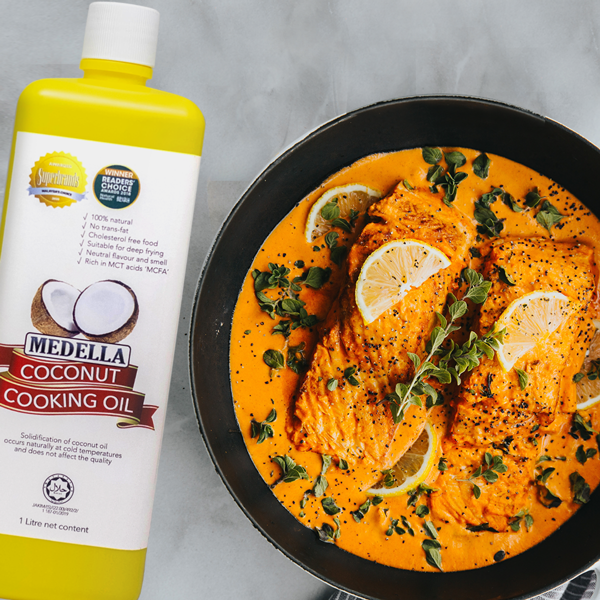 Superfoods Combo: Grilled Salmon with Coconut Curry