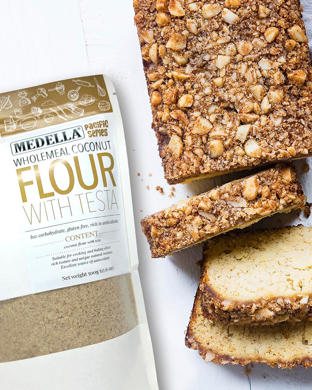 Keto, Gluten-free Wholemeal Coconut Flour Bread