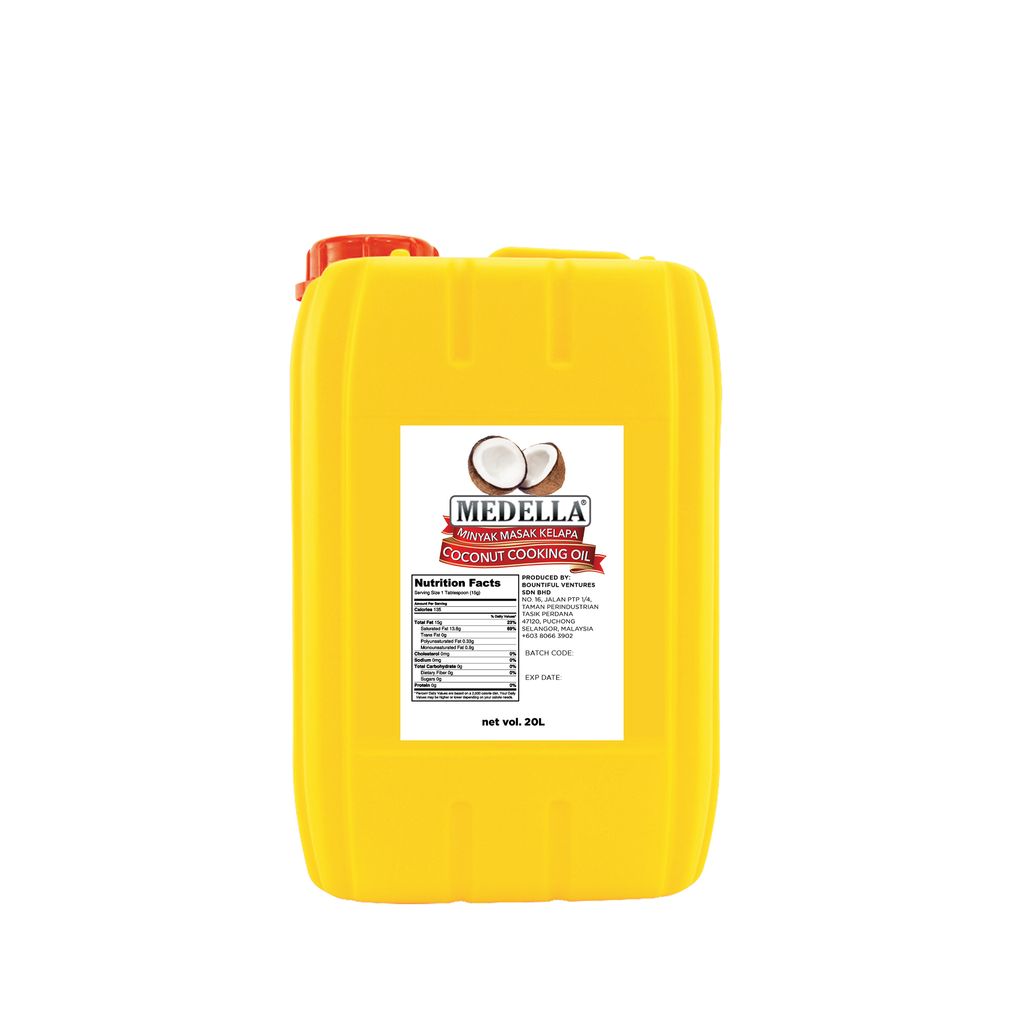 MEDELLA Coconut Cooking Oil *BULK ONLY* Medella Malaysia
