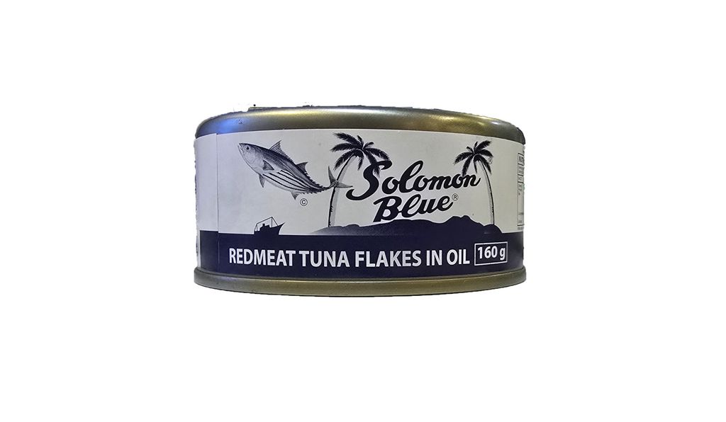 Solomon Blue Dark Tuna Flakes in Oil 160g D0S3D