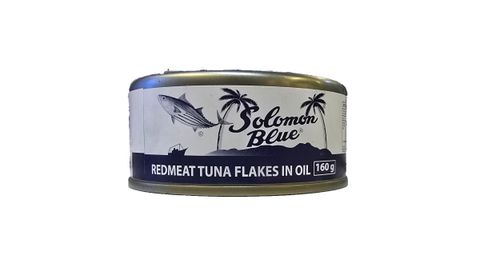 Solomon Blue Dark Tuna Flakes in Oil 160g D0S3D