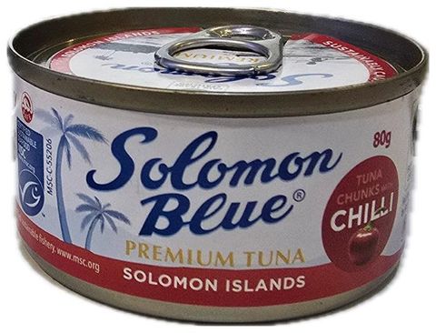 Solomon Blue Premium Chili Skipjack Tuna in Oil 80g C6S1A