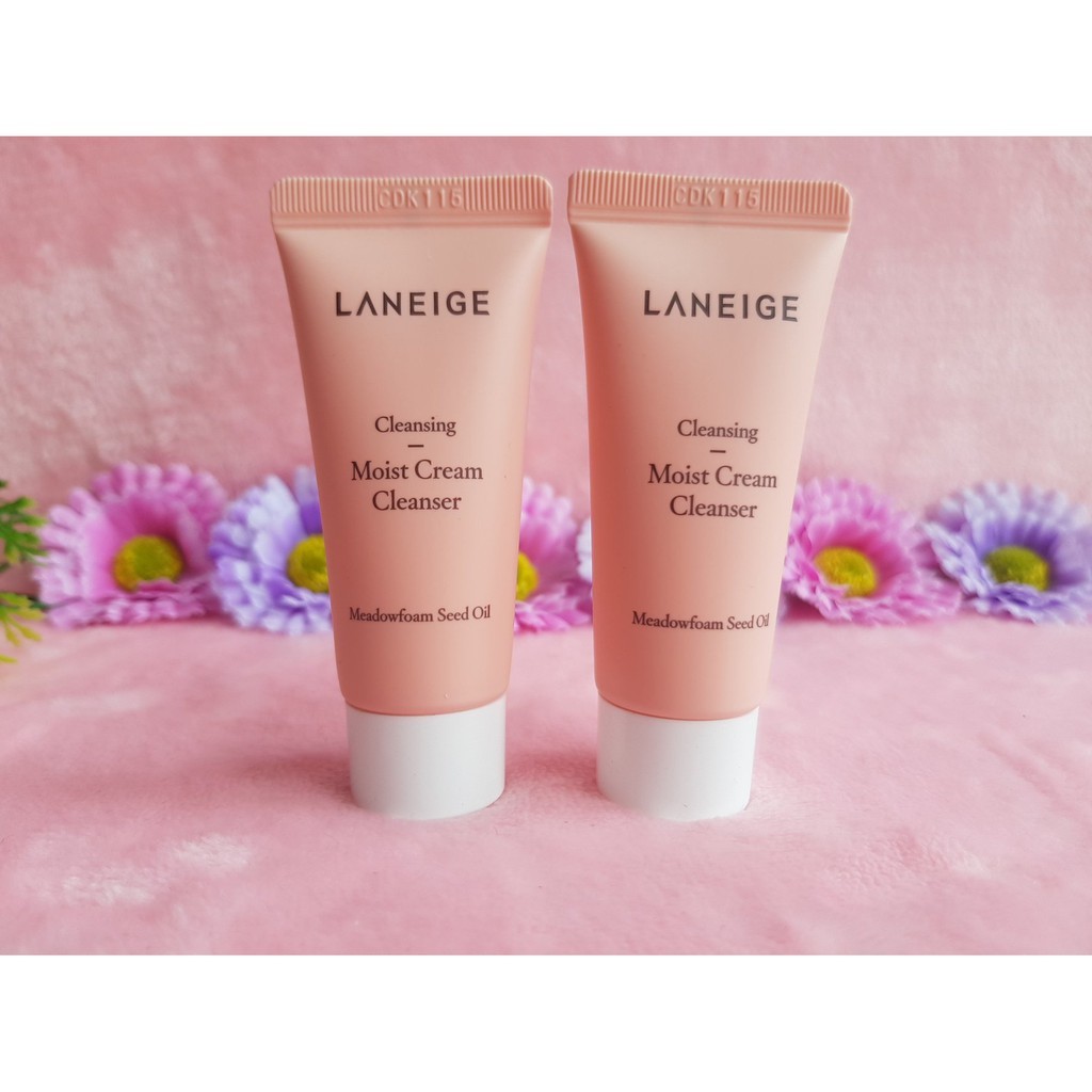 cara pakai laneige moist cream cleanser