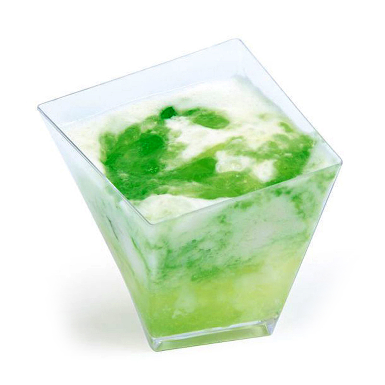 transparent dessert cup