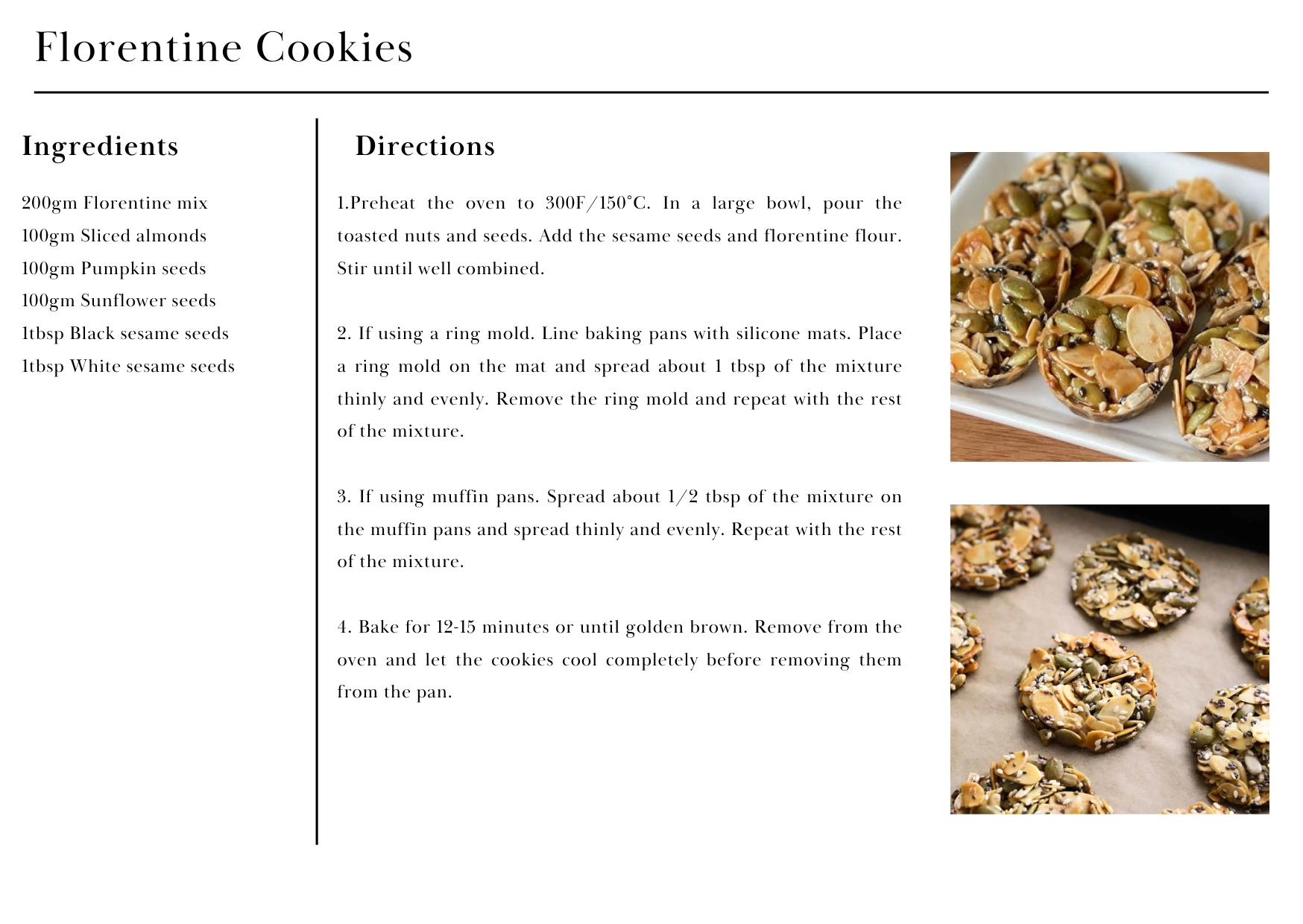01. Florentine Cookies