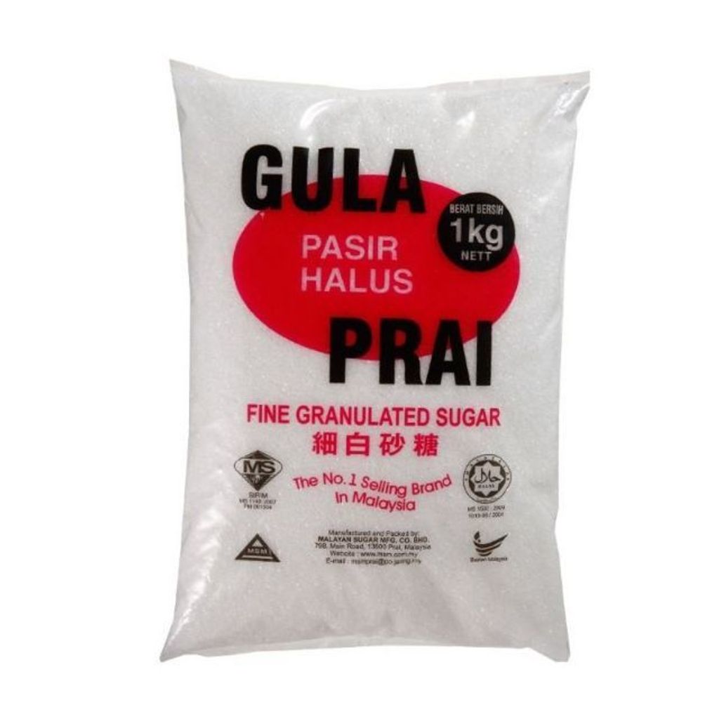 Prai Fine Granulated Sugar 1 Kg Pastry Pro