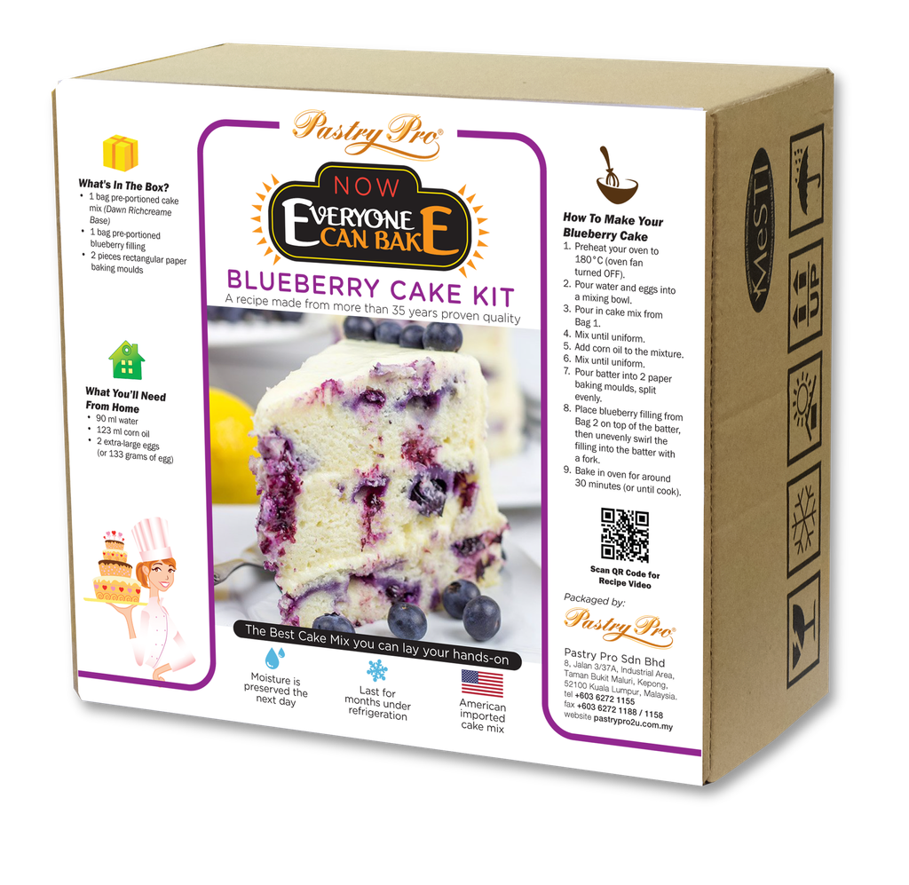 Now Everyone Can Bake, Blueberry Cake Kit Pastry Pro