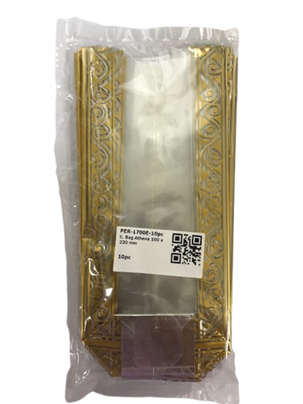 Pastry Pro, Goodies Bag/Cookies Bag Athena (100 x 220mm) 10Pcs