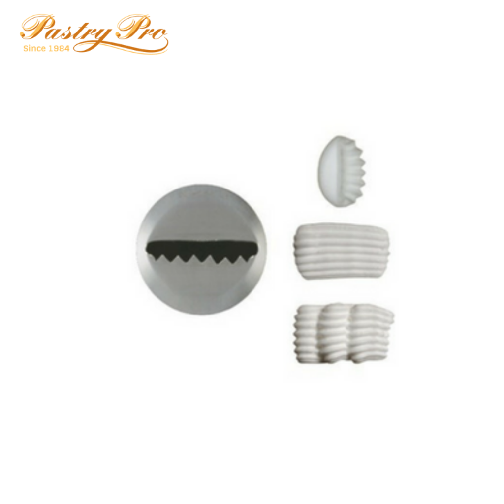 Pastry Pro, Korean Piping Tip, Basketweave Tube 897