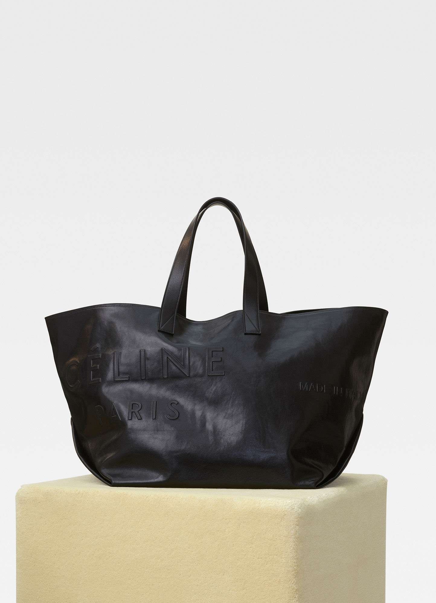 celine leather tote