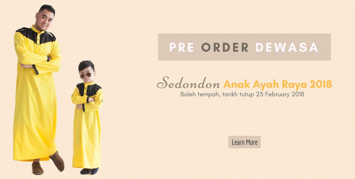 JUBAH ATAU KURTA SEDONDON BAPA ANAK RAYA NI?