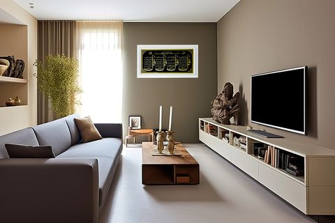 —Pngtree—a small living room with_12865890