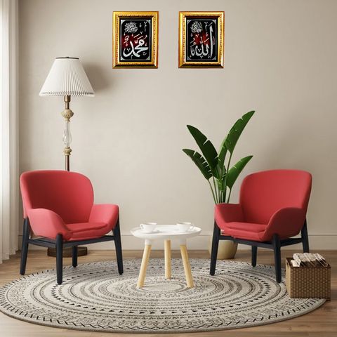 Bayville Sherpa Polyester Upholstered Faux Shearling Barrel Chair - (Set of 2)v