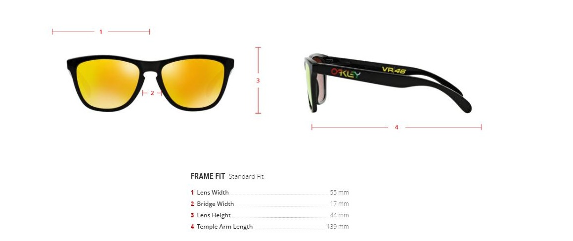 oakley frogskins width oakley frogskins width