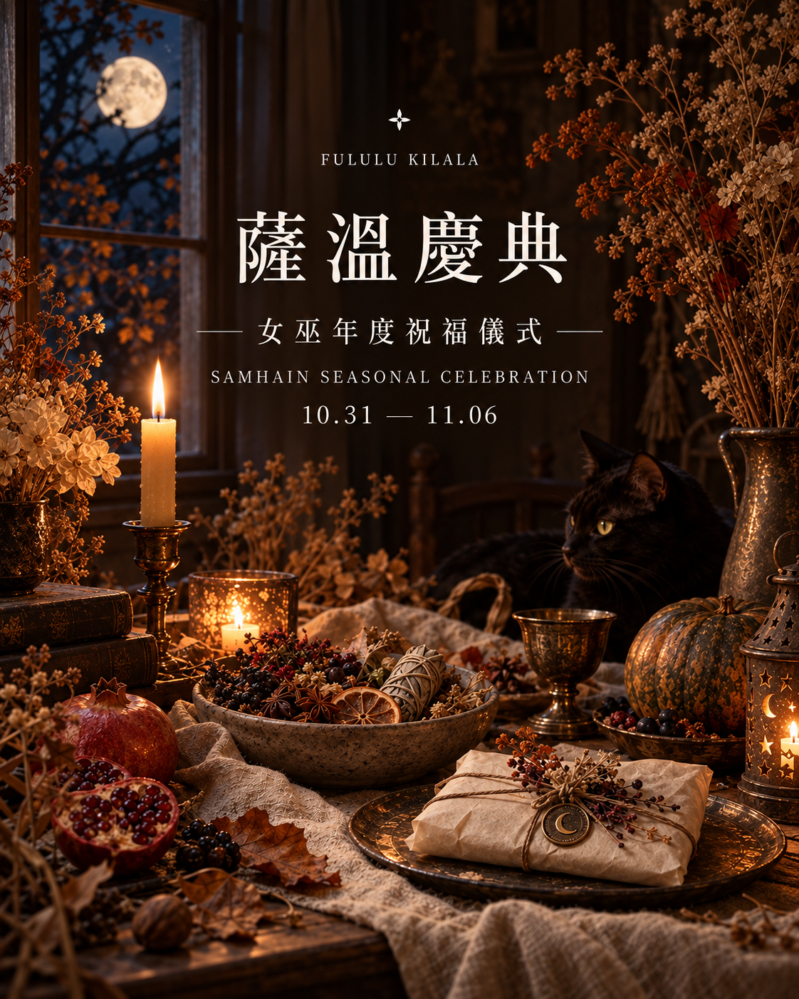 月光下的薩溫慶典祭壇