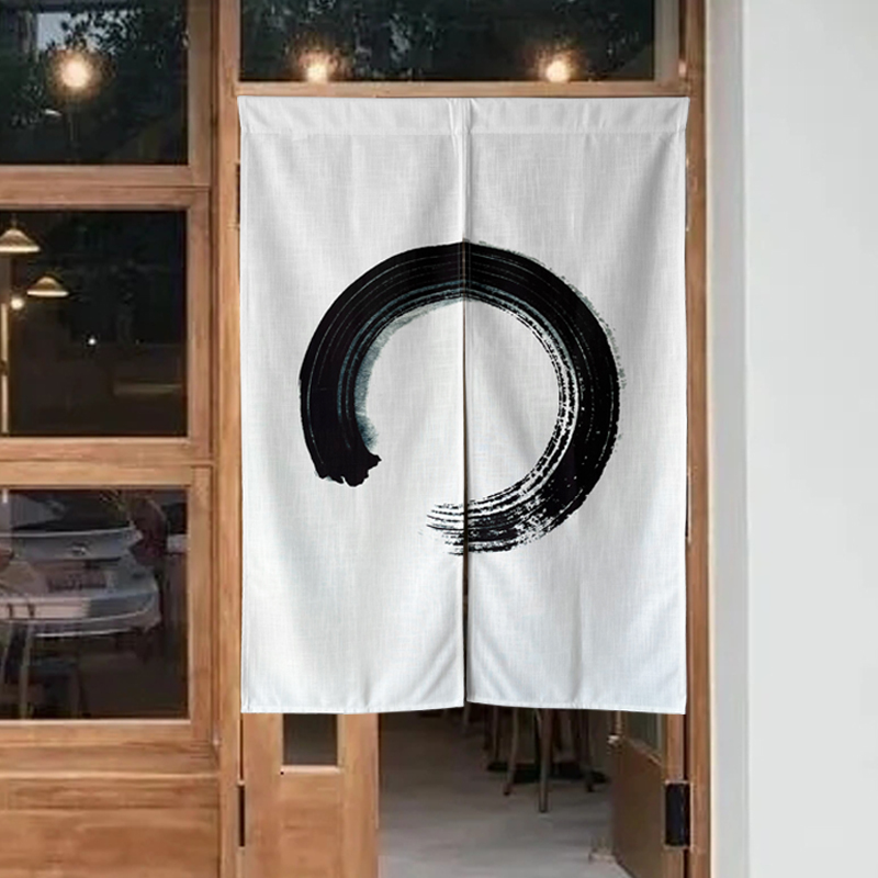 Japanese Noren Door Curtain - Room Divider Or Decorative Hanging - Blue, Size S 2 thumbnail image