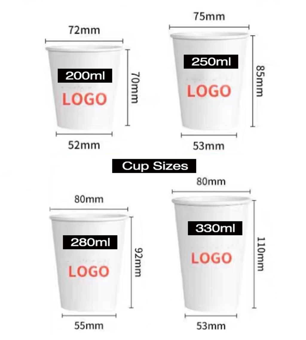 Paper Cup Sizes
