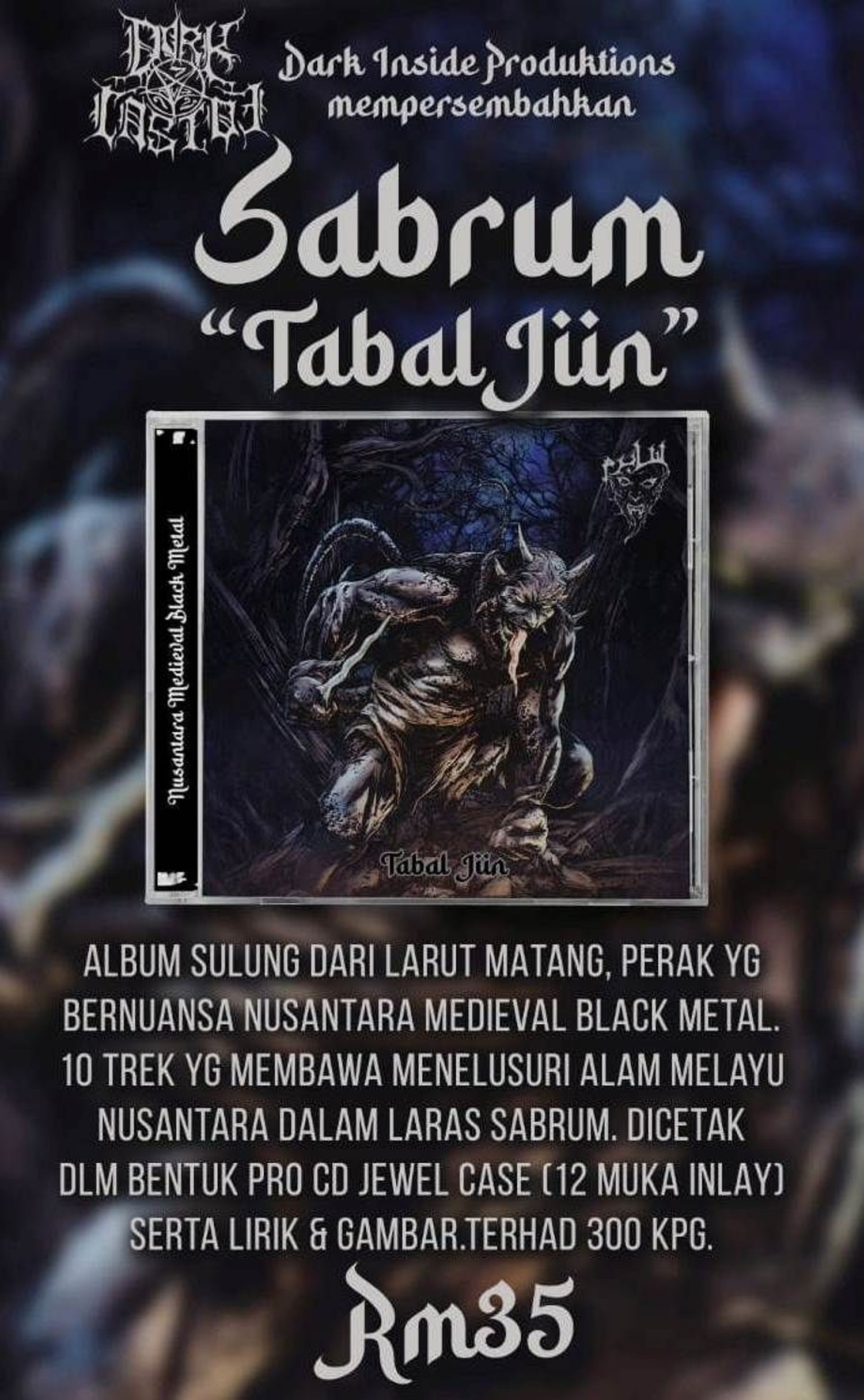 SABRUM Tabal Jiin CD (Comes with a free poster & sticker)