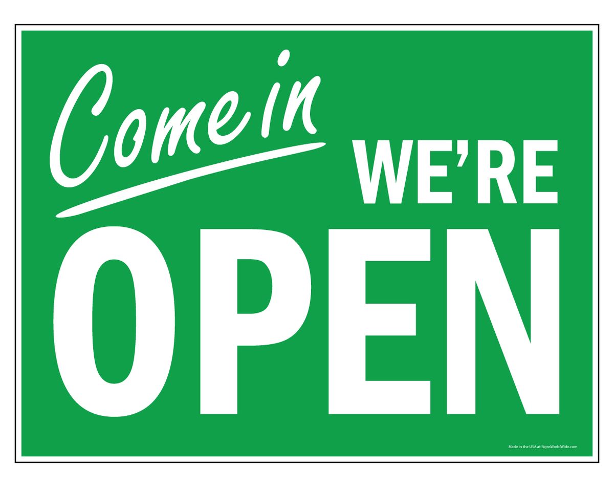 Yes! We're open!