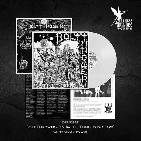 BOLT THROWER IN BATTLE THERE IS NO LAW! (WHITE VINYL)