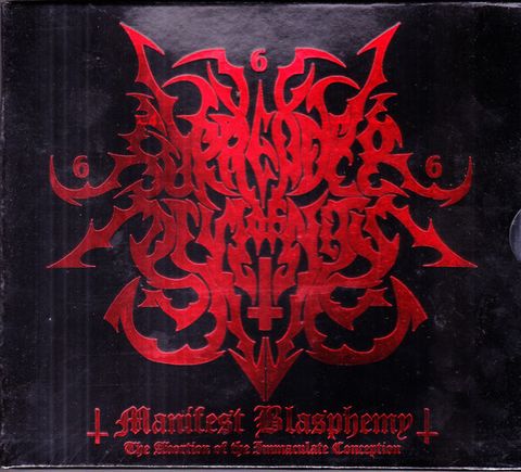 SURRENDER OF DIVINITY Manifest Blasphemy The Abortion Of The Immaculate Conception CD