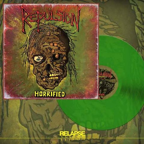 REPULSION Horrified LP (Limited Edition, Reissue, Green Translucent)3