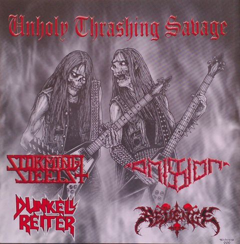UNHOLY THRASHING SAVAGE Storming Steels Omission Dunkell Reiter Revenge CD