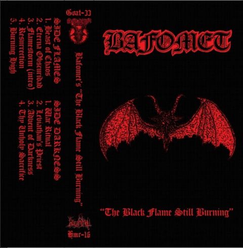 BAFOMET The Black Flame Still Burning CASSETTE TAPE
