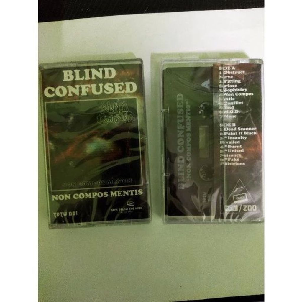 BLIND CONFUSED Non Compos Mentis CASSETTE TAPE