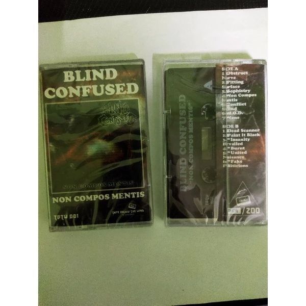 BLIND CONFUSED Non Compos Mentis CASSETTE TAPE